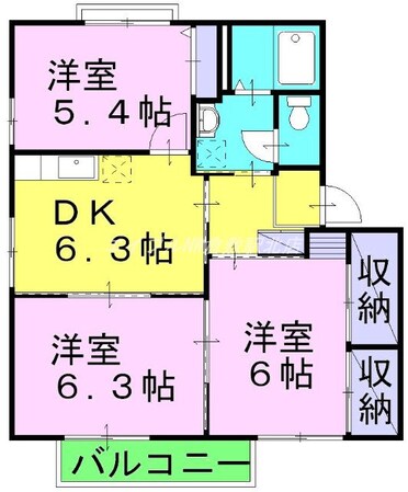 グッドライフ茶屋町　C棟の物件間取画像